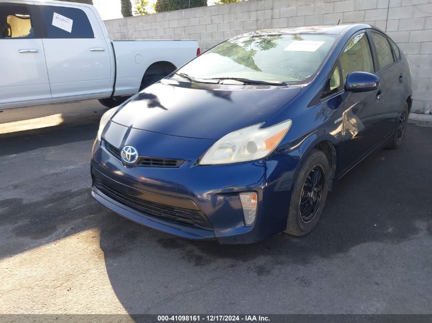 VIN JTDKN3DUXD1723329 2013 TOYOTA PRIUS no.2