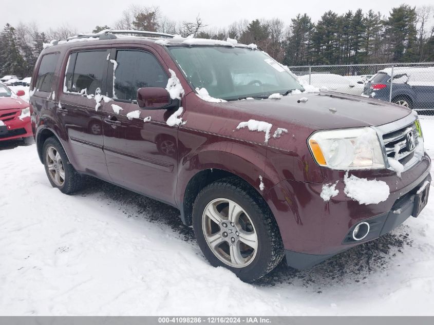 VIN 5FNYF3H55DB005365 2013 Honda Pilot, Ex-L no.1