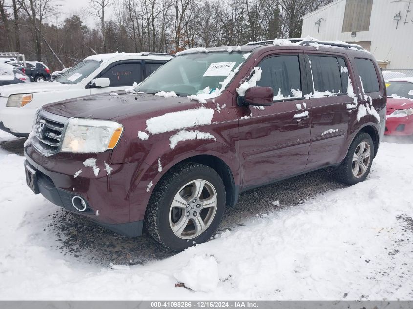 VIN 5FNYF3H55DB005365 2013 Honda Pilot, Ex-L no.2