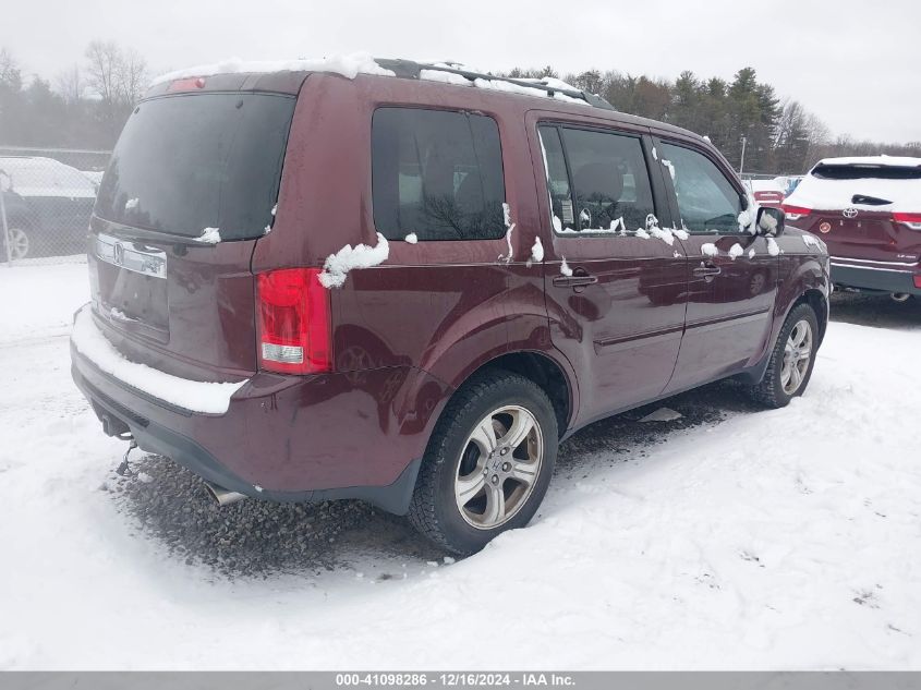 VIN 5FNYF3H55DB005365 2013 Honda Pilot, Ex-L no.4