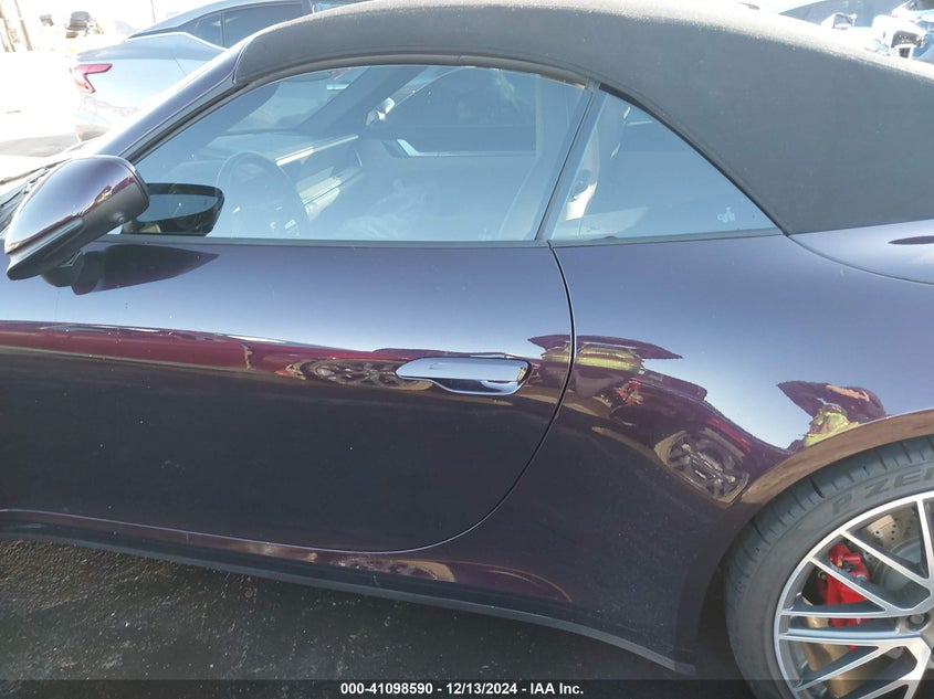 2021 PORSCHE 911 VIN: WP0CB2A96MS249008