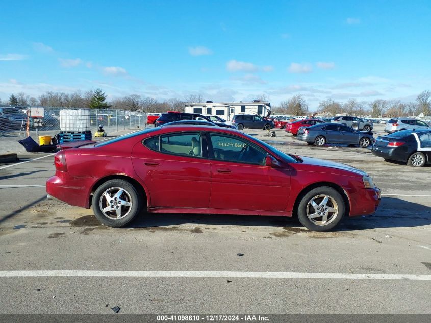 2004 Pontiac Grand Prix Gt2 VIN: 2G2WS522X41280332 Lot: 41098610