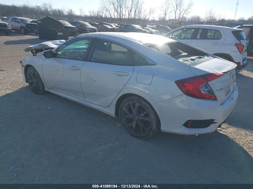 VIN 19XFC2F82LE028792 2020 Honda Civic, Sport no.3