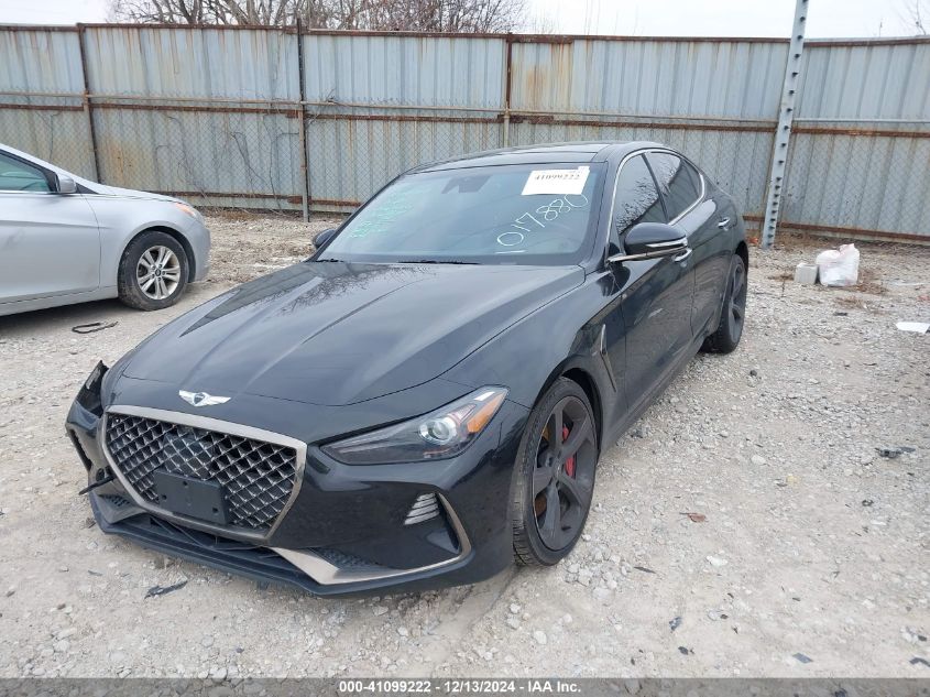 VIN KMTG34LE5KU017880 2019 GENESIS G70 no.2