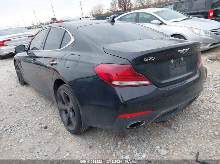 VIN KMTG34LE5KU017880 2019 GENESIS G70 no.3