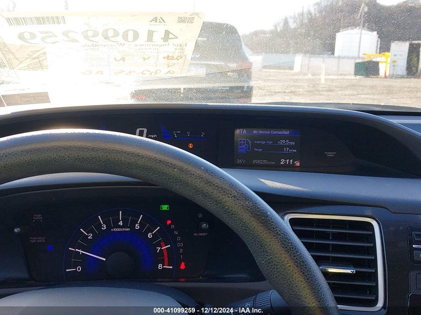 2013 HONDA CIVIC EX - 19XFB2F85DE278578