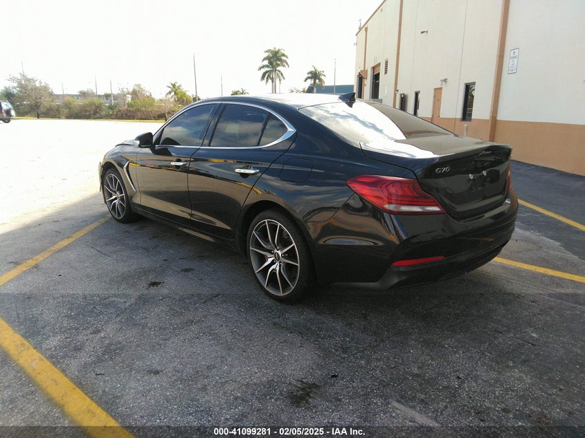 Vin: kmtg24la4ku016333, lot: 41589406, genesis g70 2.0t sport 20193
