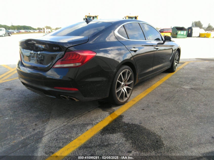Vin: kmtg24la4ku016333, lot: 41589406, genesis g70 2.0t sport 20194