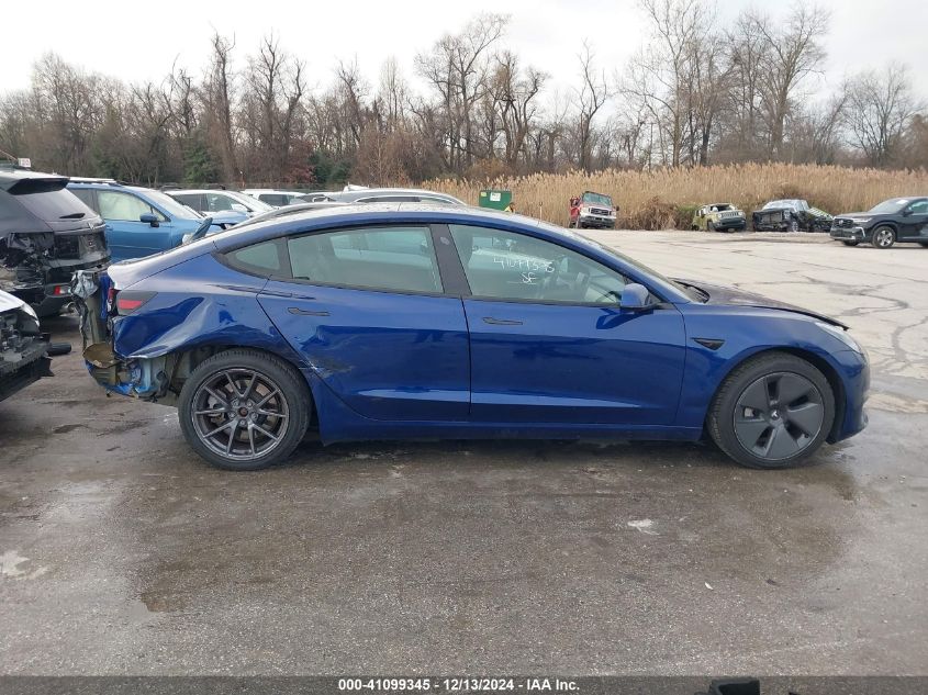 2021 Tesla Model 3 Standard Range Plus Rear-Wheel Drive VIN: 5YJ3E1EA5MF017518 Lot: 41099345