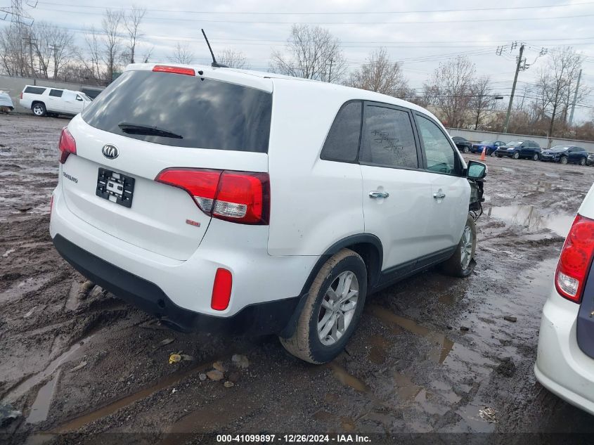 VIN 5XYKT3A61EG464047 2014 KIA Sorento, LX no.4