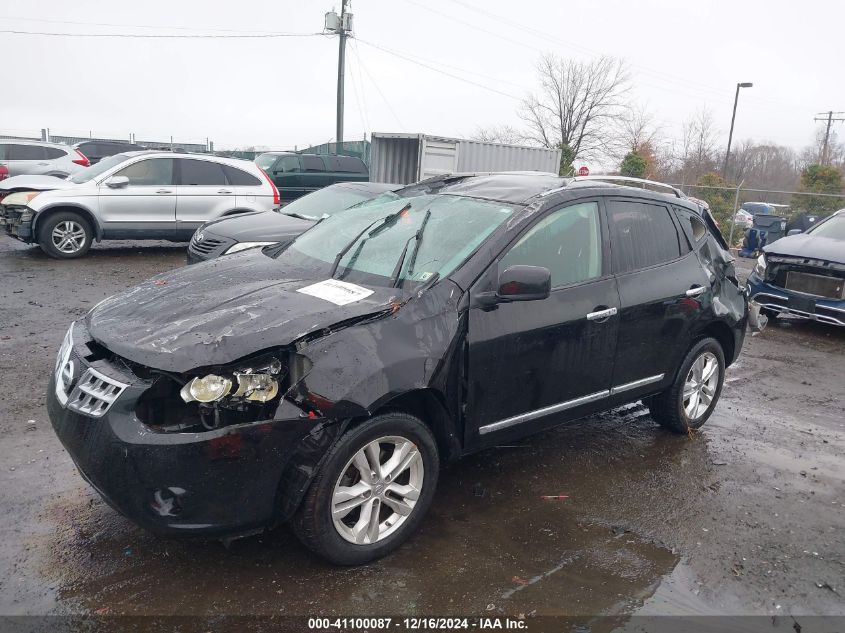 VIN JN8AS5MVXDW665741 2013 Nissan Rogue, SV no.2