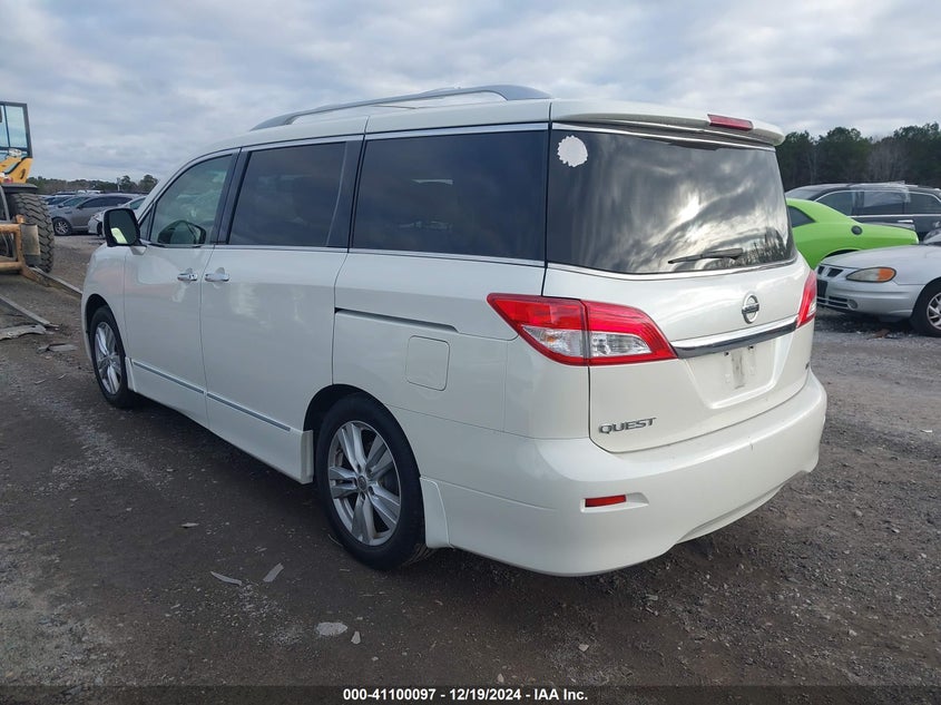 Vin: jn8ae2kp7d9067292, lot: 41590223, nissan quest le 20133