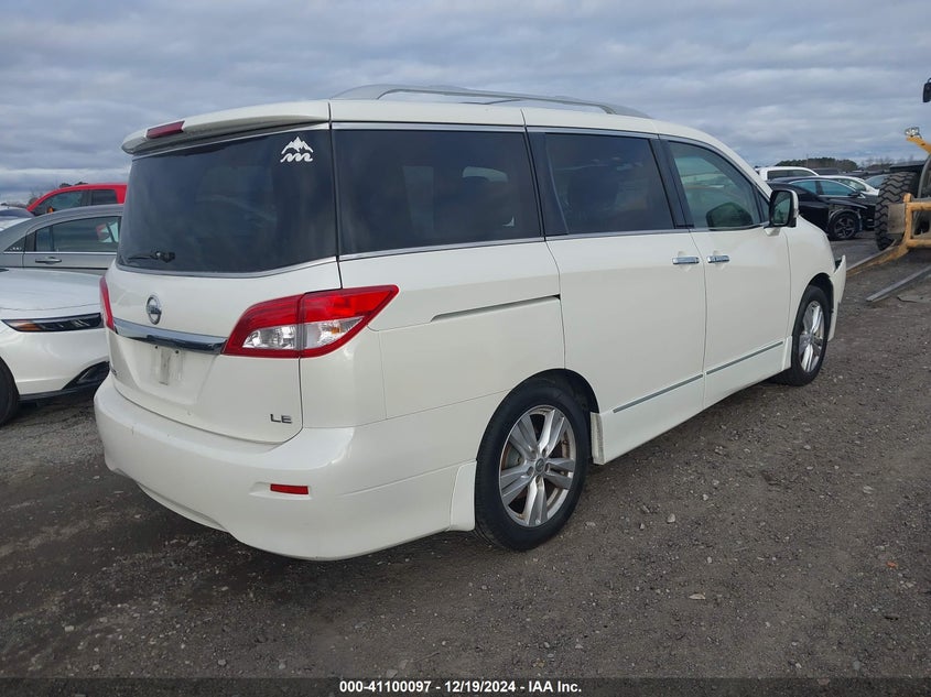 Vin: jn8ae2kp7d9067292, lot: 41590223, nissan quest le 20134