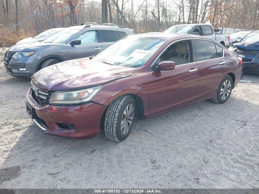 VIN 1HGCR2F37EA266277 2014 Honda Accord, LX no.2