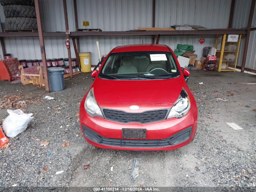 2013 Kia Rio Lx VIN: KNADM4A32D6309037 Lot: 41100214