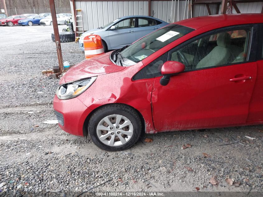 2013 Kia Rio Lx VIN: KNADM4A32D6309037 Lot: 41100214