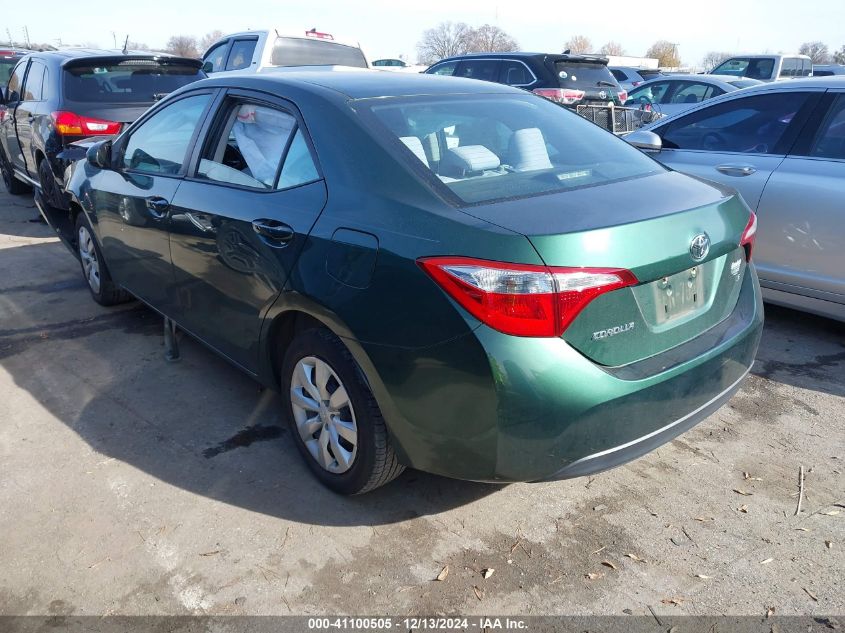 VIN 2T1BURHE9EC043329 2014 Toyota Corolla, LE no.3