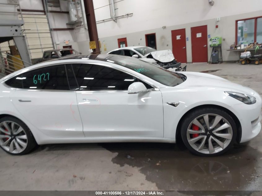 2018 Tesla Model 3 Long Range/Performance VIN: 5YJ3E1EB3JF084493 Lot: 41100586