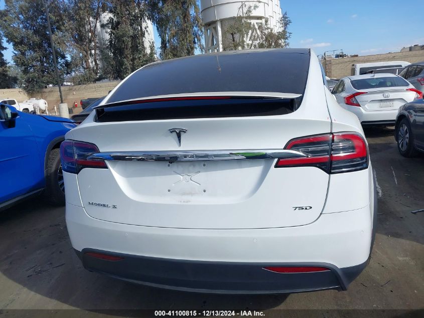 2018 Tesla Model X 100D/75D/P100D VIN: 5YJXCDE20JF089823 Lot: 41100815