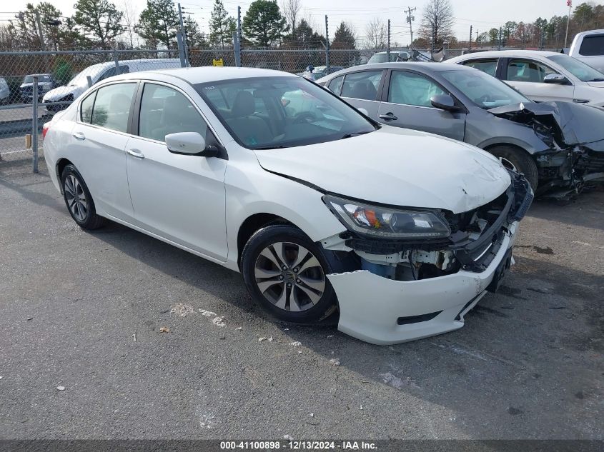 VIN 1HGCR2F34DA133216 2013 Honda Accord, LX no.1