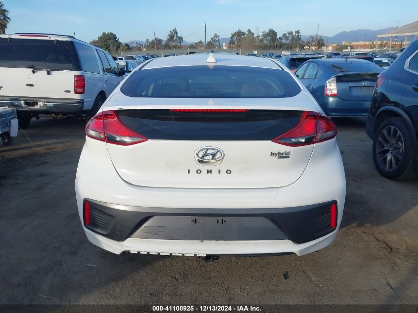 2020 Hyundai Ioniq Hybrid Blue VIN: KMHC65LC9LU209261 Lot: 41100925