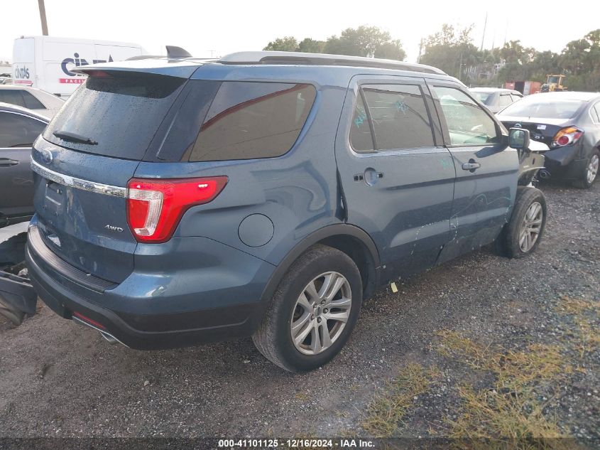 2018 Ford Explorer Xlt VIN: 1FM5K8D87JGA30812 Lot: 41101125