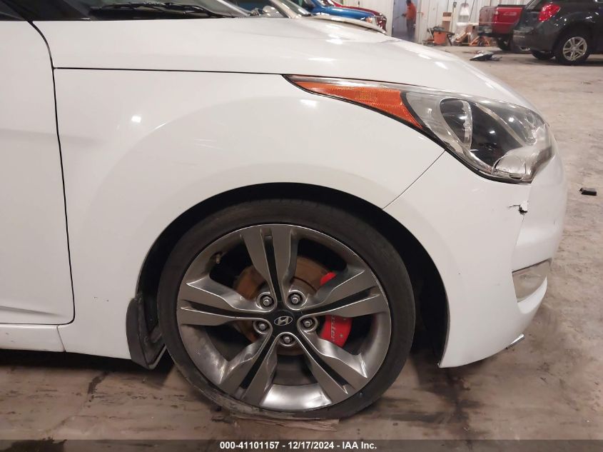 2013 Hyundai Veloster Base W/Gray VIN: KMHTC6AD1DU109361 Lot: 41101157