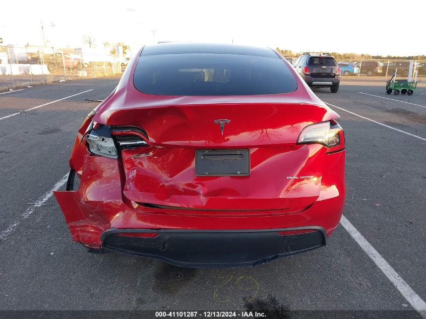 2023 Tesla Model Y Awd/Long Range Dual Motor All-Wheel Drive VIN: 7SAYGDEE1PF860207 Lot: 41101287