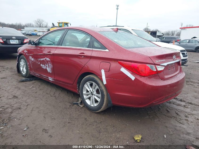 VIN 5NPEB4ACXDH685231 2013 Hyundai Sonata, Gls no.3