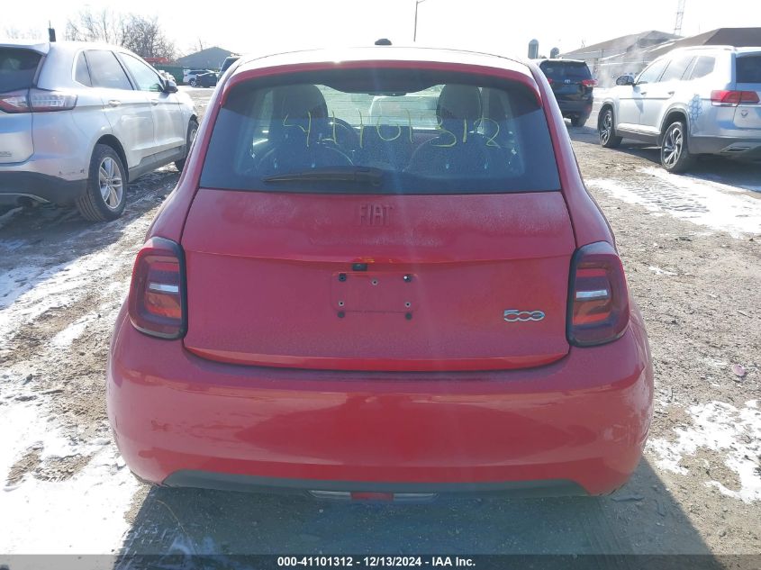 2024 Fiat 500E Inspi(Red) Fwd VIN: ZFAFFAA46RX213143 Lot: 41101312