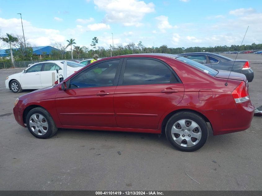 2008 Kia Spectra Ex VIN: KNAFE121685547762 Lot: 41101419