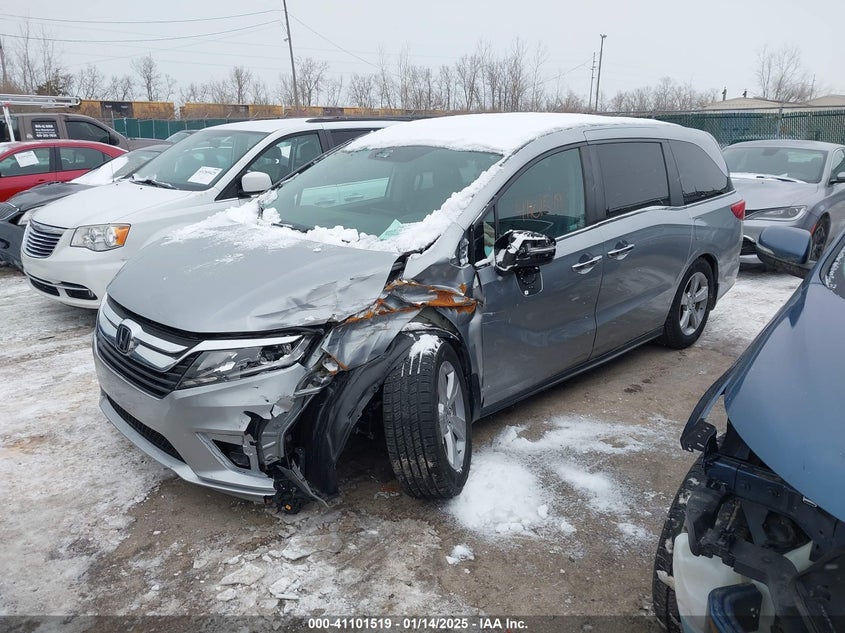 Vin: 5fnrl6h79lb053384, lot: 41591644, honda odyssey ex-l/ex-l w/navi   res 20202