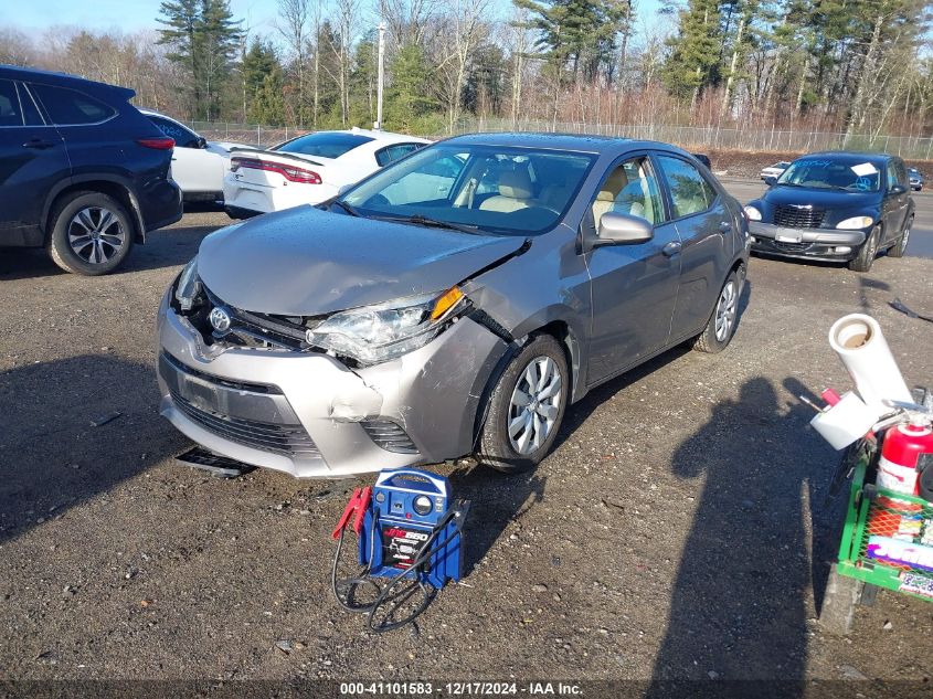 VIN 2T1BURHE3FC448538 2015 Toyota Corolla, LE no.2