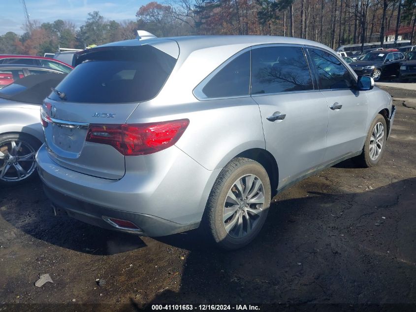 VIN 5FRYD3H44FB004867 2015 Acura MDX, Technology Pa... no.4