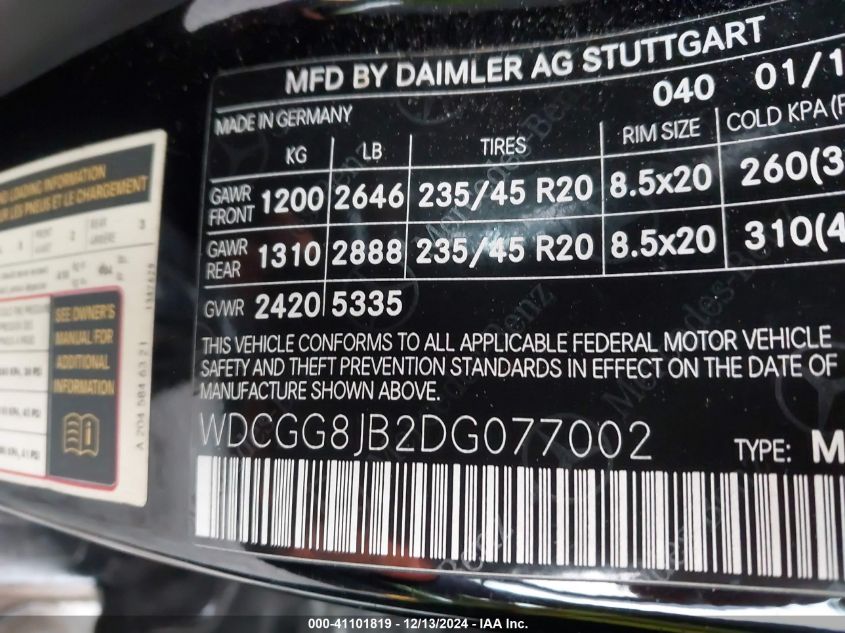 VIN WDCGG8JB2DG077002 2013 Mercedes-Benz GLK 350, 4... no.9