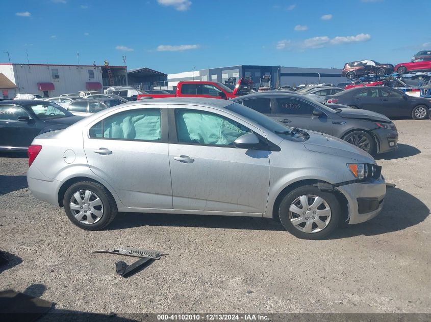 VIN 1G1JB5SH8F4127233 2015 Chevrolet Sonic, Ls Manual no.12