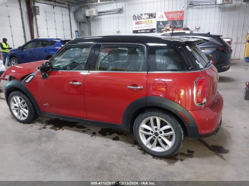 2013 Mini Countryman Cooper S VIN: WMWZC5C52DWP31922 Lot: 41102017