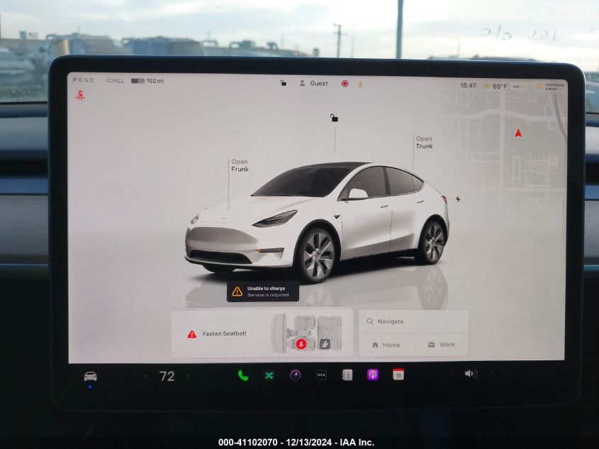 2022 Tesla Model Y Long Range Dual Motor All-Wheel Drive VIN: 7SAYGDEE7NF511646 Lot: 41102070