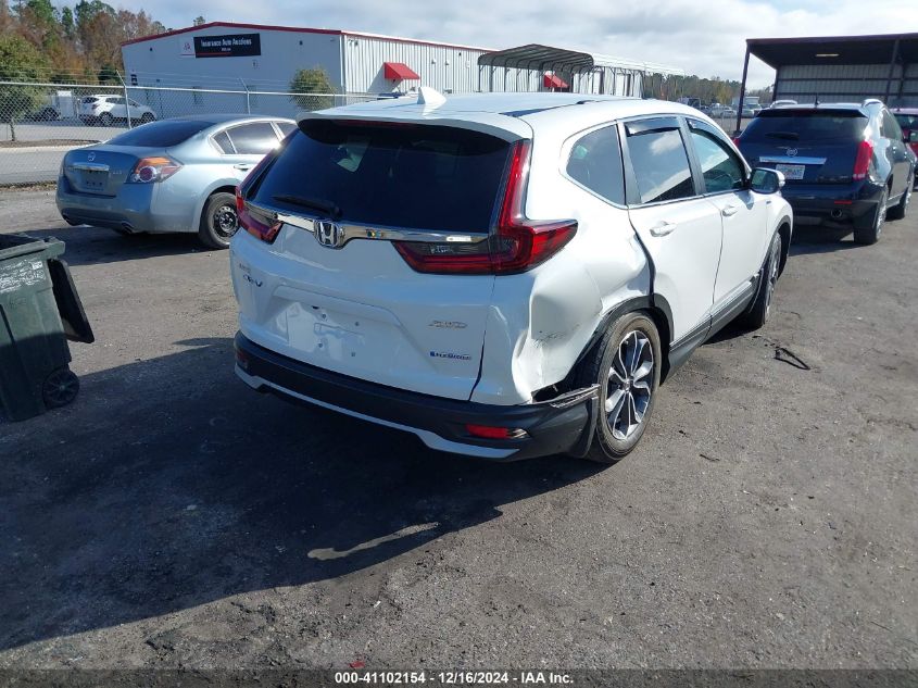 VIN 5J6RT6H81NL002741 2022 Honda CR-V, Hybrid Ex-L no.4