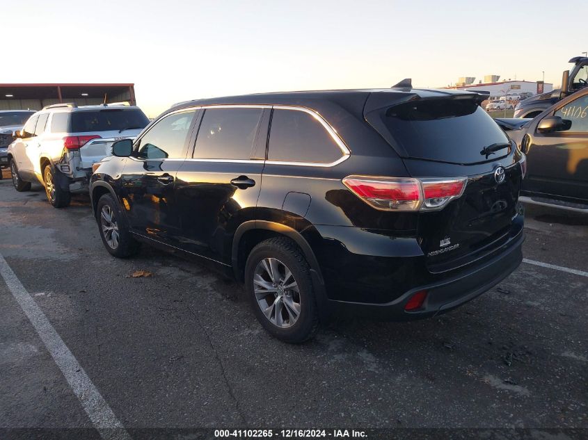 VIN 5TDBKRFH8FS191029 2015 Toyota Highlander, Le Pl... no.3