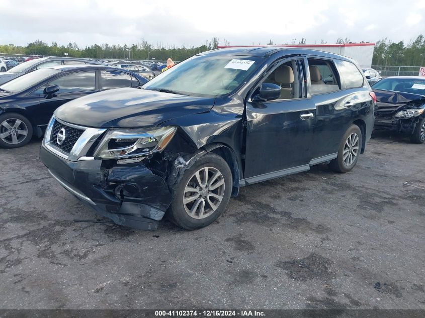 2014 Nissan Pathfinder S VIN: 5N1AR2MN9EC727876 Lot: 41102374