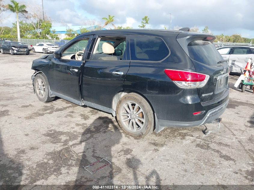 2014 Nissan Pathfinder S VIN: 5N1AR2MN9EC727876 Lot: 41102374