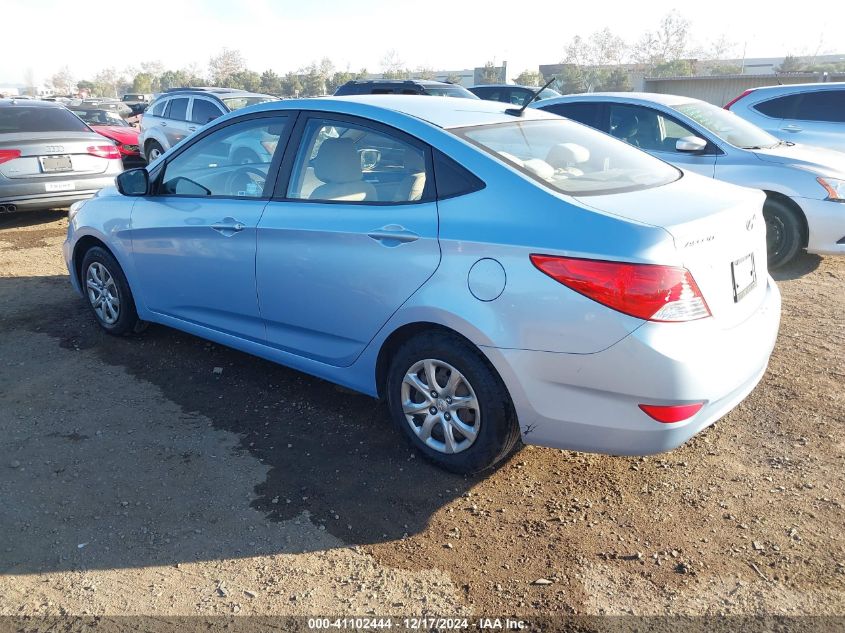 VIN KMHCT4AE0DU538200 2013 Hyundai Accent, Gls no.3