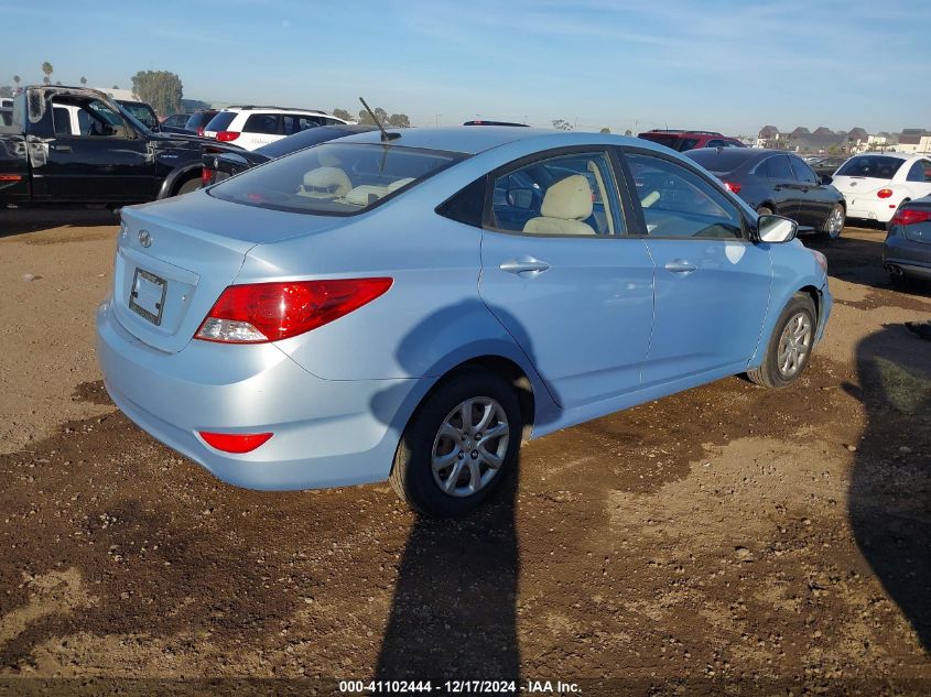 VIN KMHCT4AE0DU538200 2013 Hyundai Accent, Gls no.4