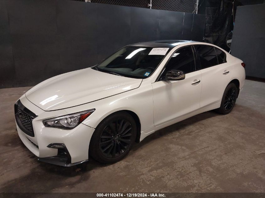 VIN JN1EV7AR7KM552476 2019 Infiniti Q50, 3.0T Luxe no.2