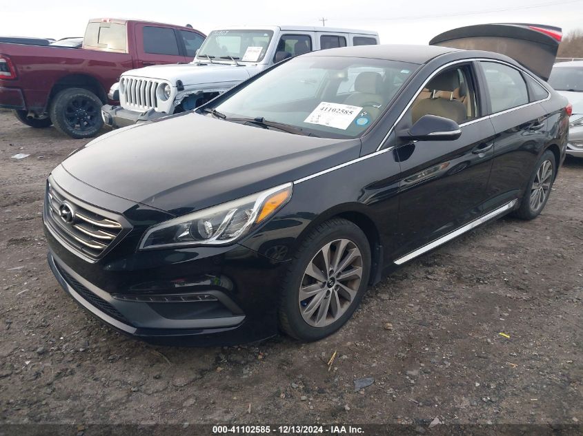 VIN 5NPE34AF7FH160184 2015 HYUNDAI SONATA no.2