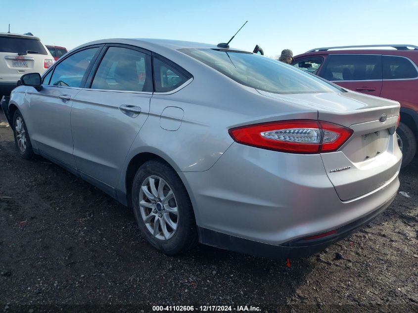 VIN 1FA6P0G73G5109953 2016 Ford Fusion, S no.3