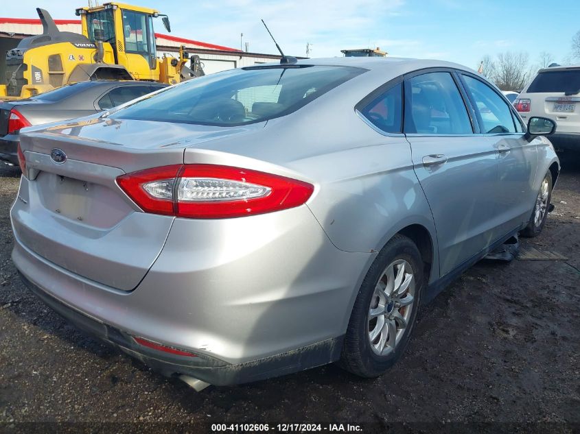 VIN 1FA6P0G73G5109953 2016 Ford Fusion, S no.4