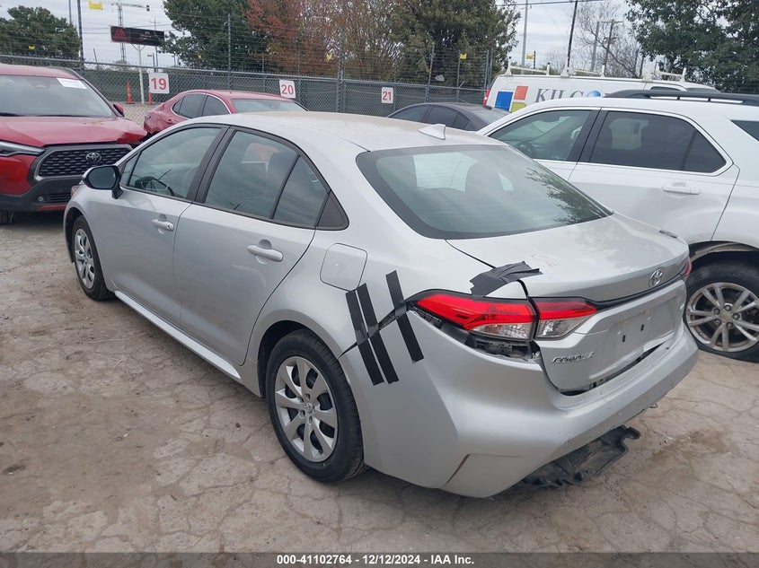 VIN 5YFEPMAE9NP343860 2022 TOYOTA COROLLA LE