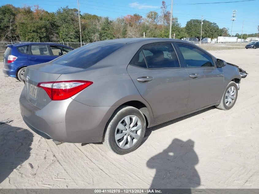 2016 TOYOTA COROLLA LE - 2T1BURHE7GC718792